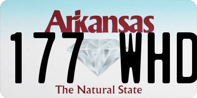 AR license plate 177WHD