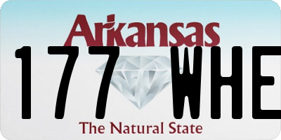 AR license plate 177WHE