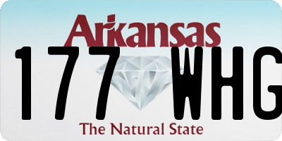 AR license plate 177WHG
