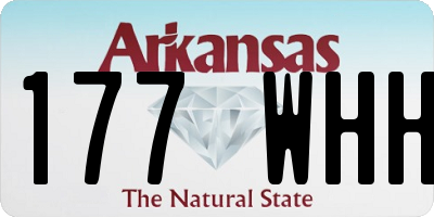 AR license plate 177WHH