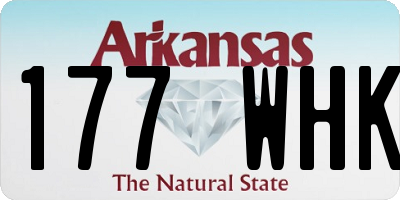 AR license plate 177WHK
