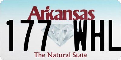 AR license plate 177WHL