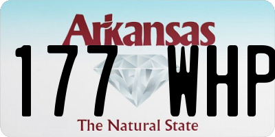 AR license plate 177WHP
