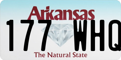 AR license plate 177WHQ