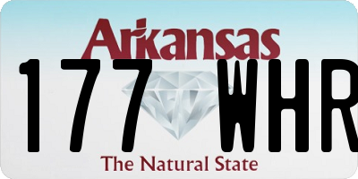 AR license plate 177WHR