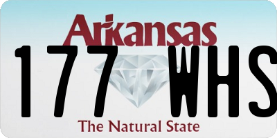 AR license plate 177WHS
