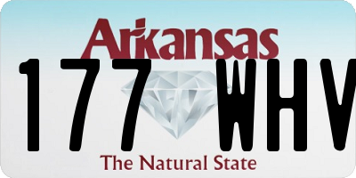AR license plate 177WHV
