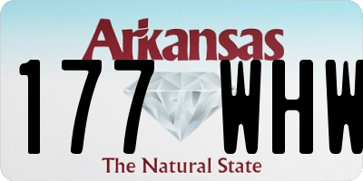 AR license plate 177WHW