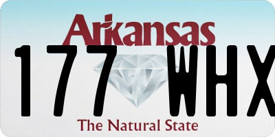 AR license plate 177WHX