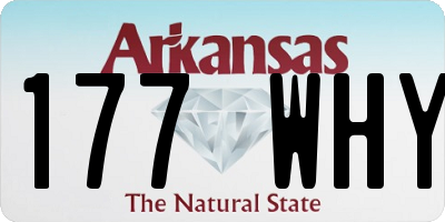 AR license plate 177WHY