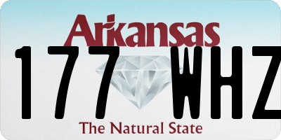 AR license plate 177WHZ