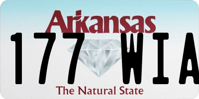 AR license plate 177WIA