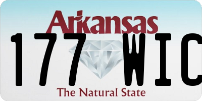 AR license plate 177WIC