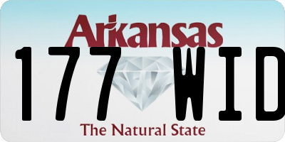 AR license plate 177WID