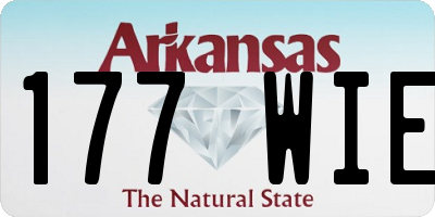 AR license plate 177WIE
