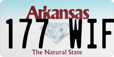 AR license plate 177WIF