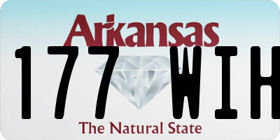 AR license plate 177WIH