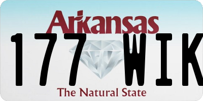 AR license plate 177WIK
