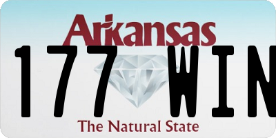 AR license plate 177WIN