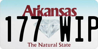 AR license plate 177WIP