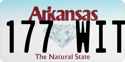 AR license plate 177WIT