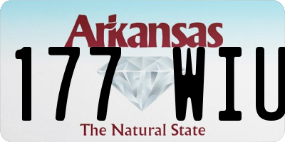 AR license plate 177WIU