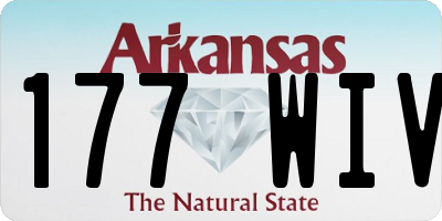 AR license plate 177WIV