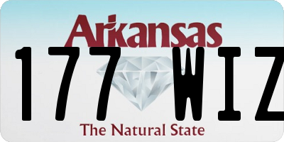 AR license plate 177WIZ
