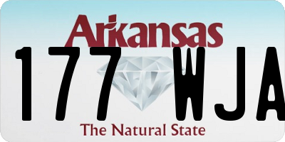 AR license plate 177WJA