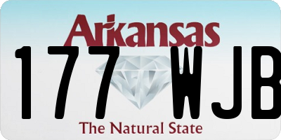 AR license plate 177WJB