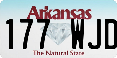 AR license plate 177WJD