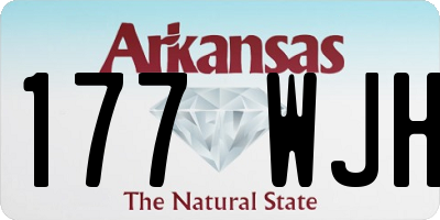 AR license plate 177WJH
