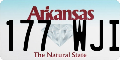 AR license plate 177WJI