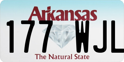 AR license plate 177WJL