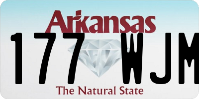 AR license plate 177WJM
