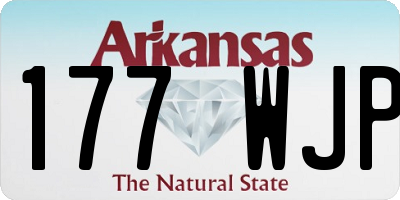 AR license plate 177WJP