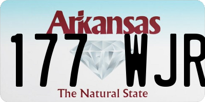 AR license plate 177WJR
