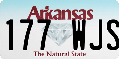 AR license plate 177WJS