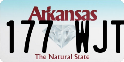 AR license plate 177WJT