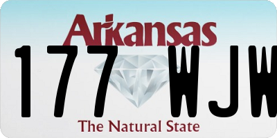 AR license plate 177WJW