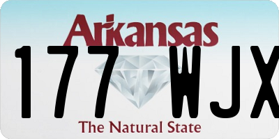 AR license plate 177WJX