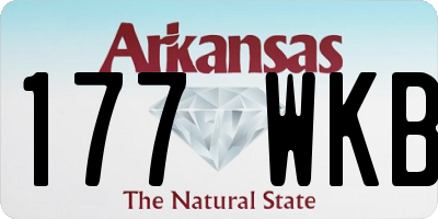 AR license plate 177WKB