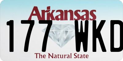 AR license plate 177WKD