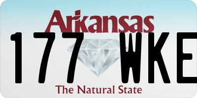 AR license plate 177WKE