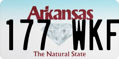 AR license plate 177WKF