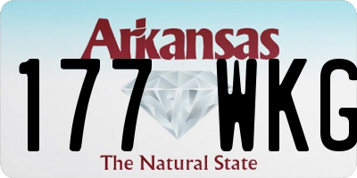 AR license plate 177WKG