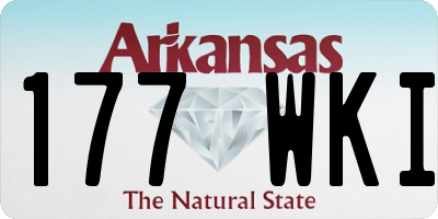 AR license plate 177WKI