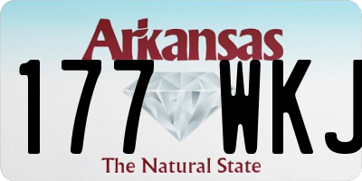 AR license plate 177WKJ