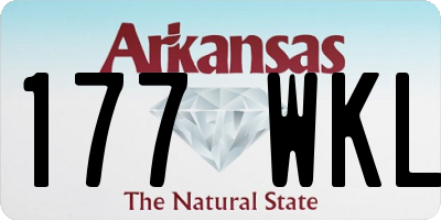 AR license plate 177WKL