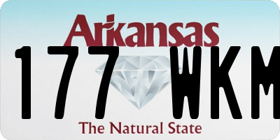 AR license plate 177WKM